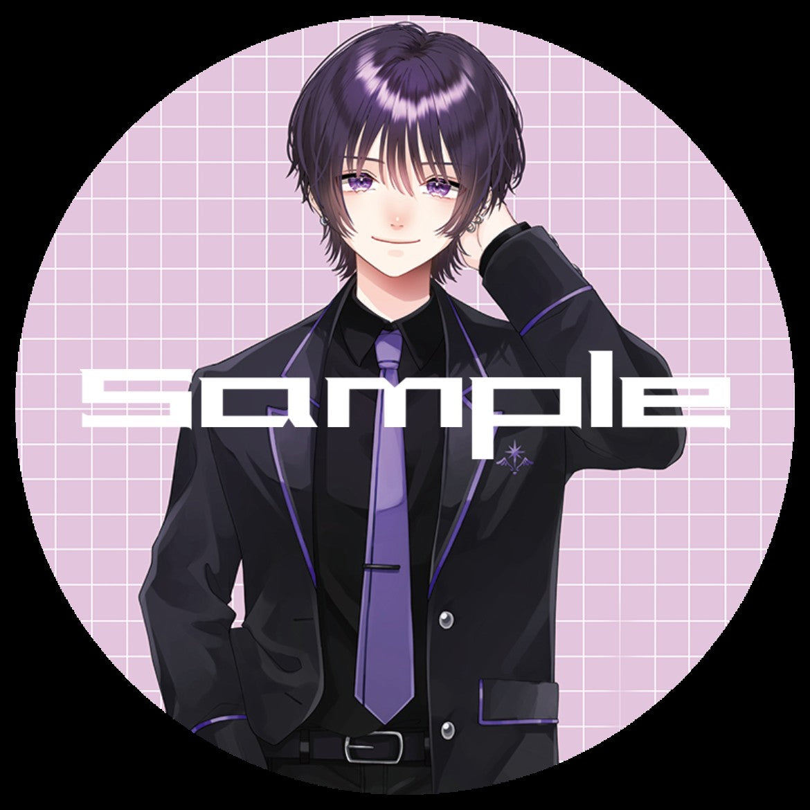 初グッズ りおな缶バッチ