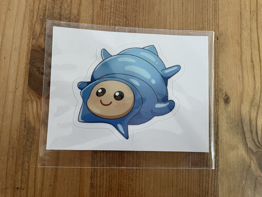 【完売御礼🙏】かいちゃんステッカー(ブルー)